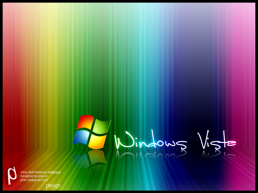 Vista Style Rainbow wallpaper