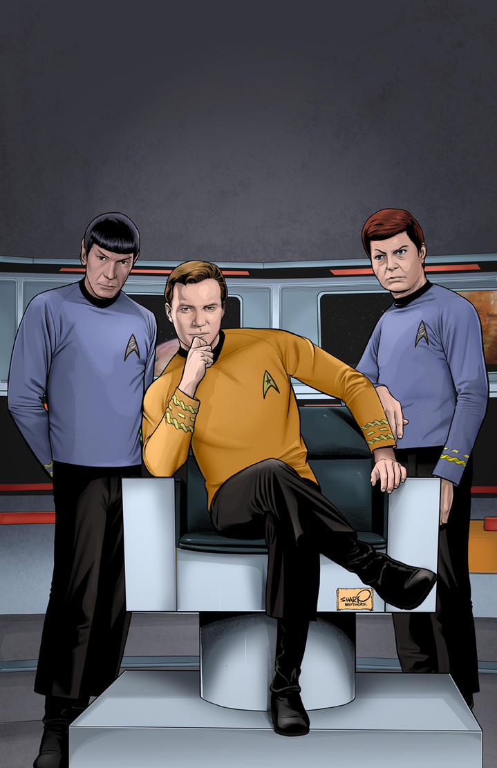 Kirk, Spock, & McCoy Animated