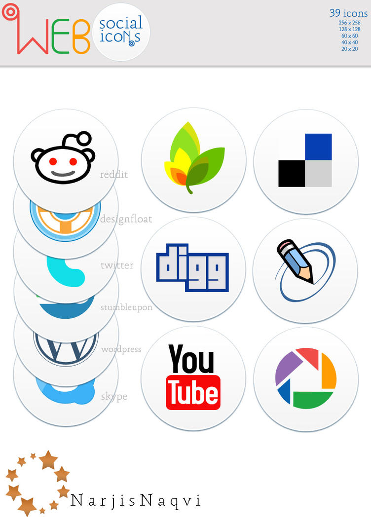 Web Social Icons by NarjisNaqvi