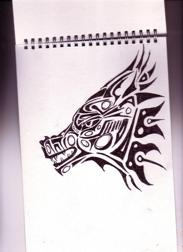 Wolf Tattoo Design by ~Fraxuur