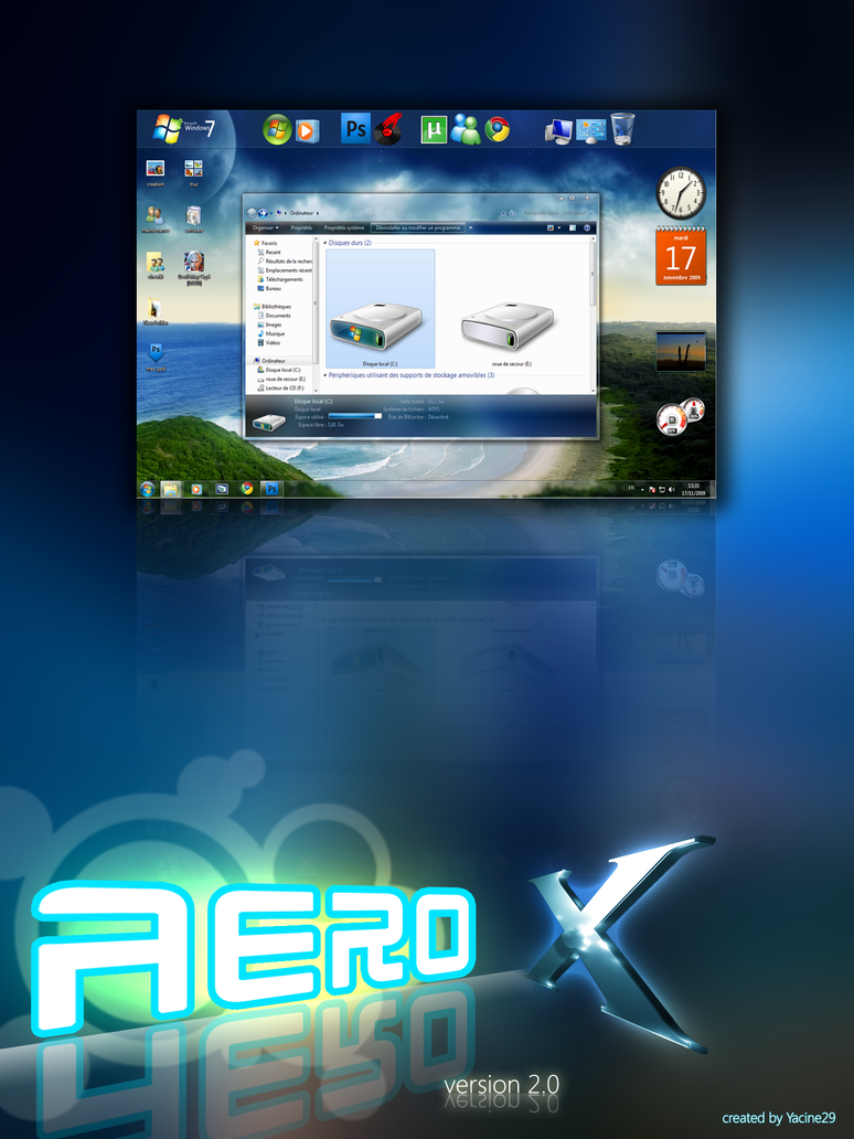 Aero X  v2.0 for windows 7 by yacine29