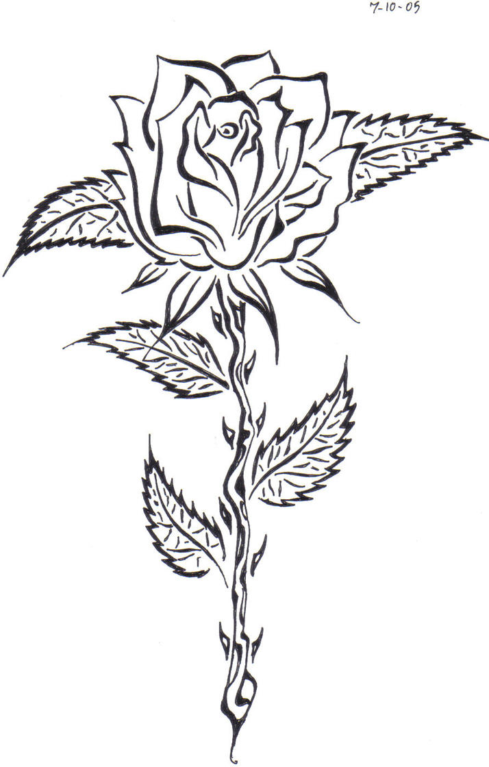 Rose Tattoo - flower tattoo