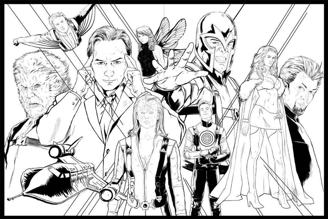 x men first class coloring pages - photo #1