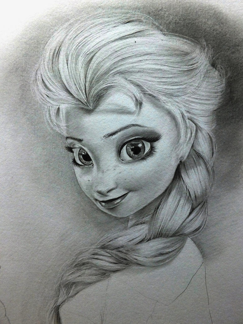 Elsa wip.. by Thesadsteven