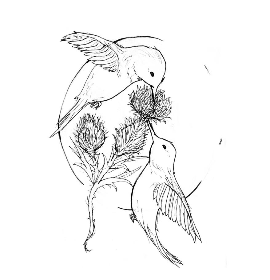 Hummingbirds - Contest Entry | Flower Tattoo
