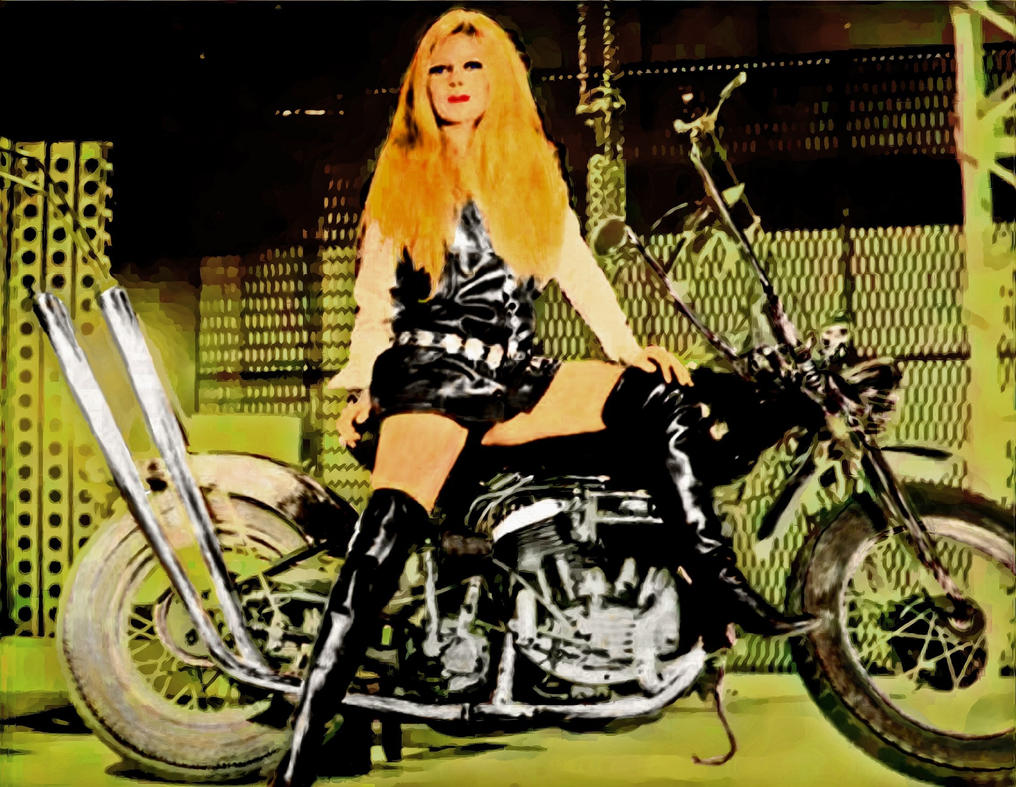 Biker Babe Brigitte Bardot by
