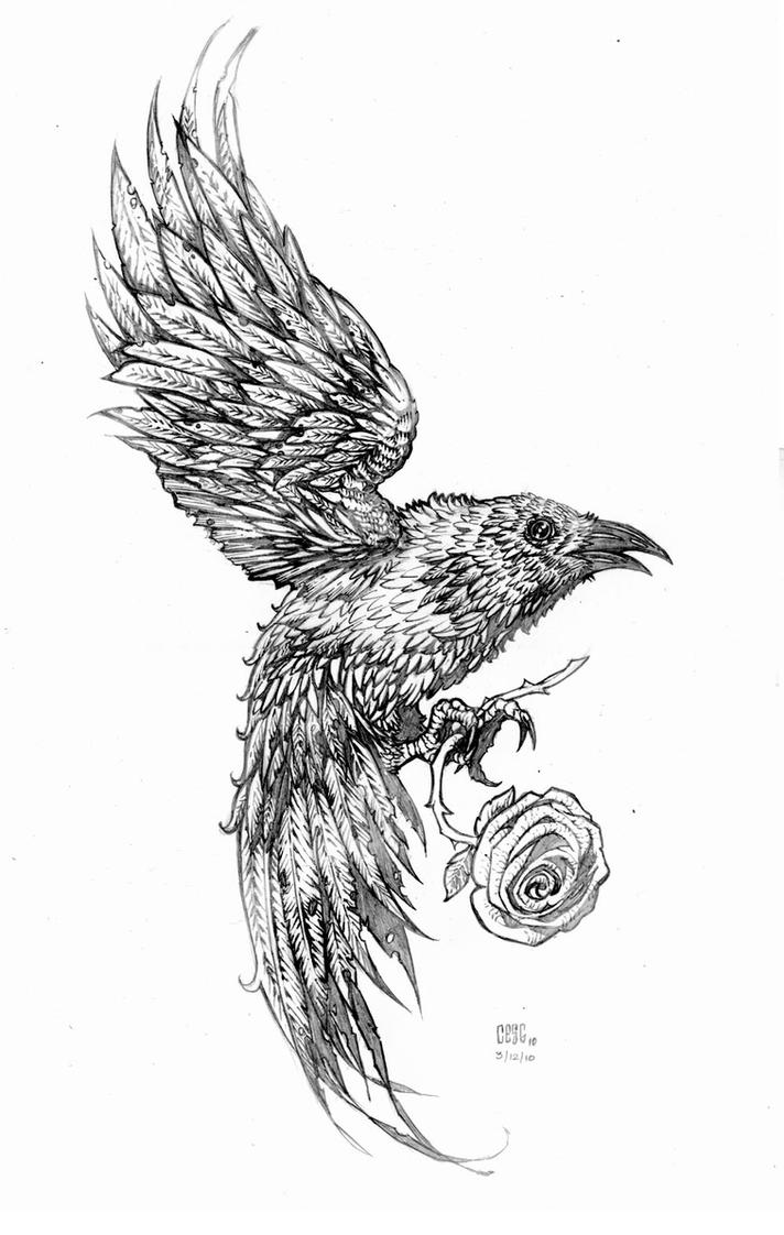 Crow Tattoo Images