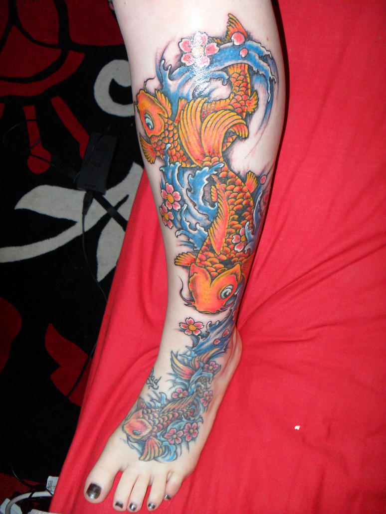 leg tattoo addage by ~vickiS