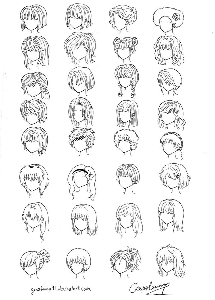 32 Anime and Manga Hair Styles by ~goosebump91 on deviantART