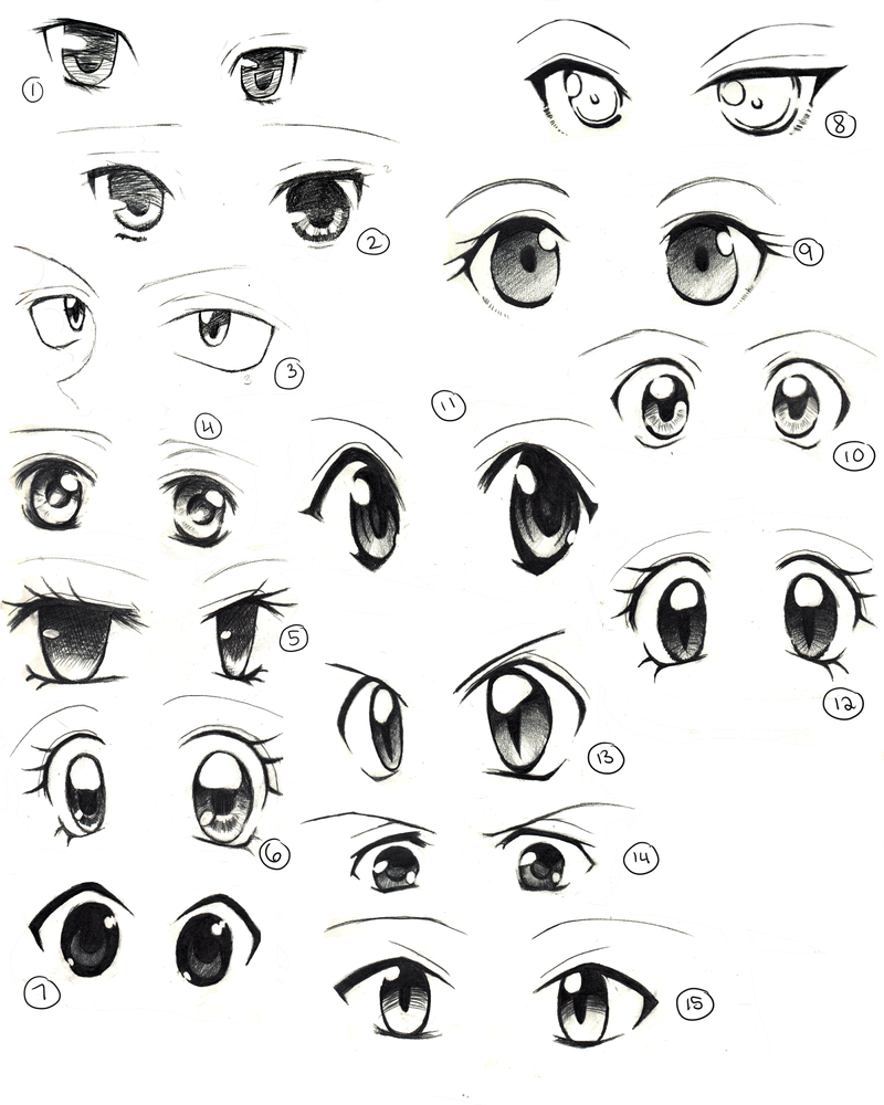 Right Eye Anime Male Coloring Pages