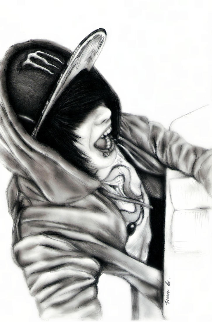 drawn emo boy