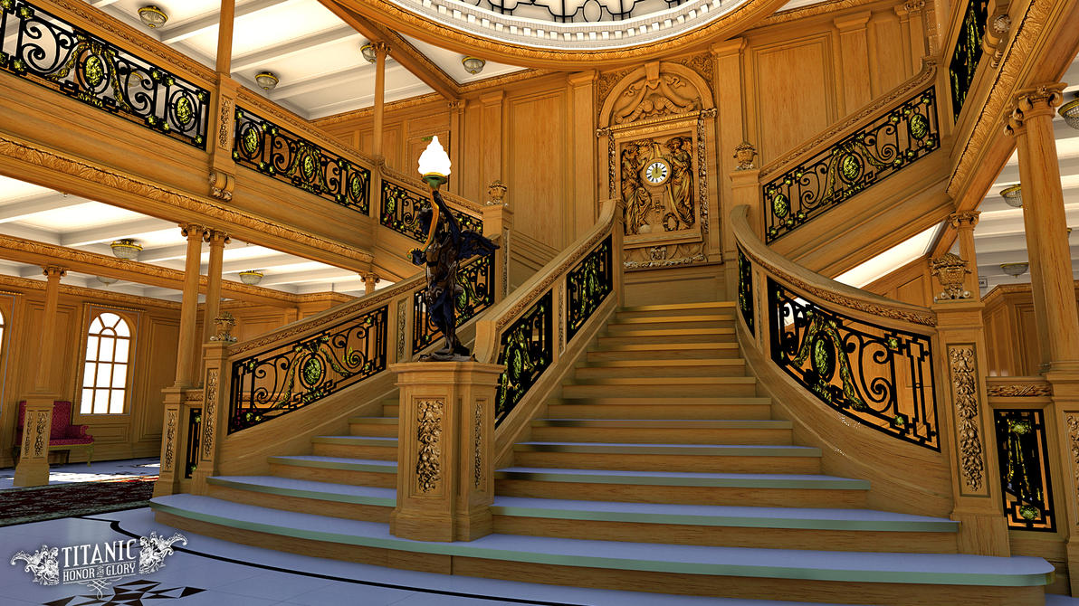 Titanic's Grand Staircase by TitanicHonorAndGlory on DeviantArt