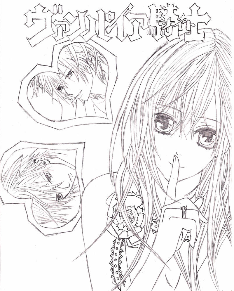 manga characters coloring pages vampire knight - photo #12