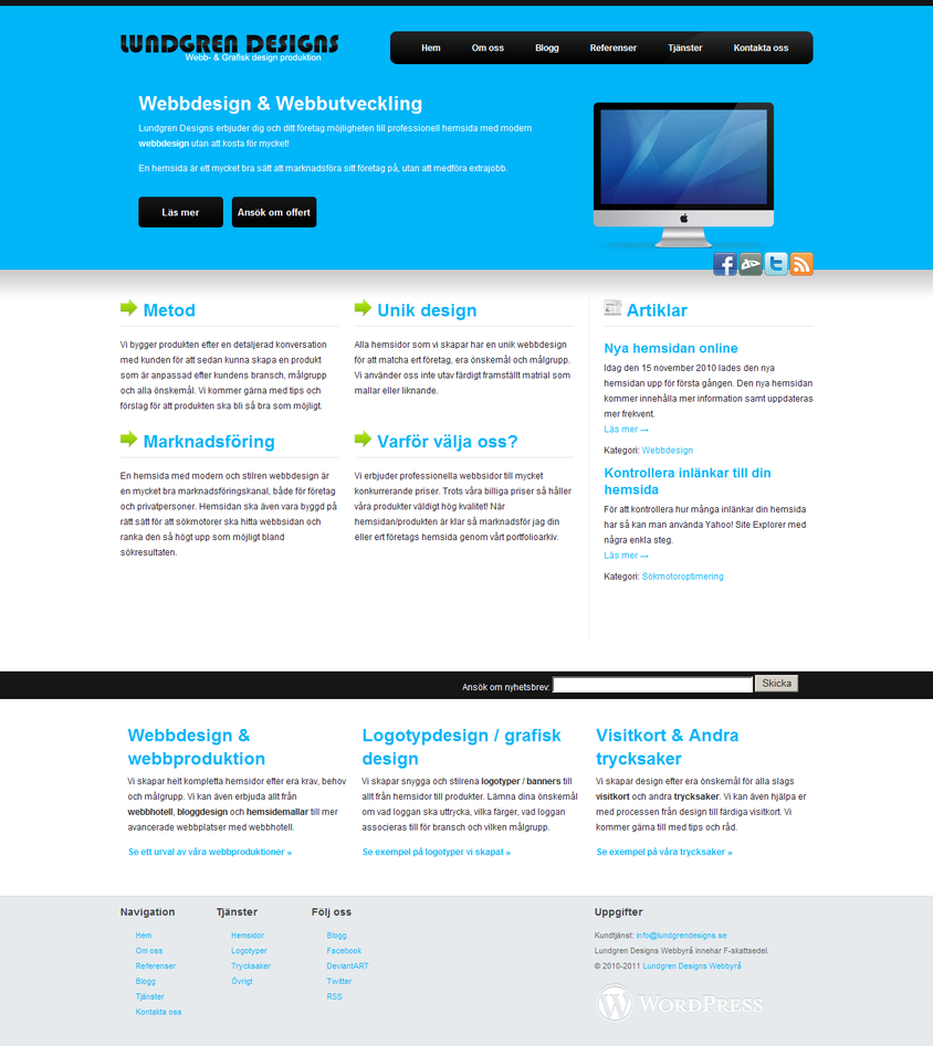 Webbdesign & Grafisk form - LundgrenDesigns.se - http://www.lundgrendesigns.se