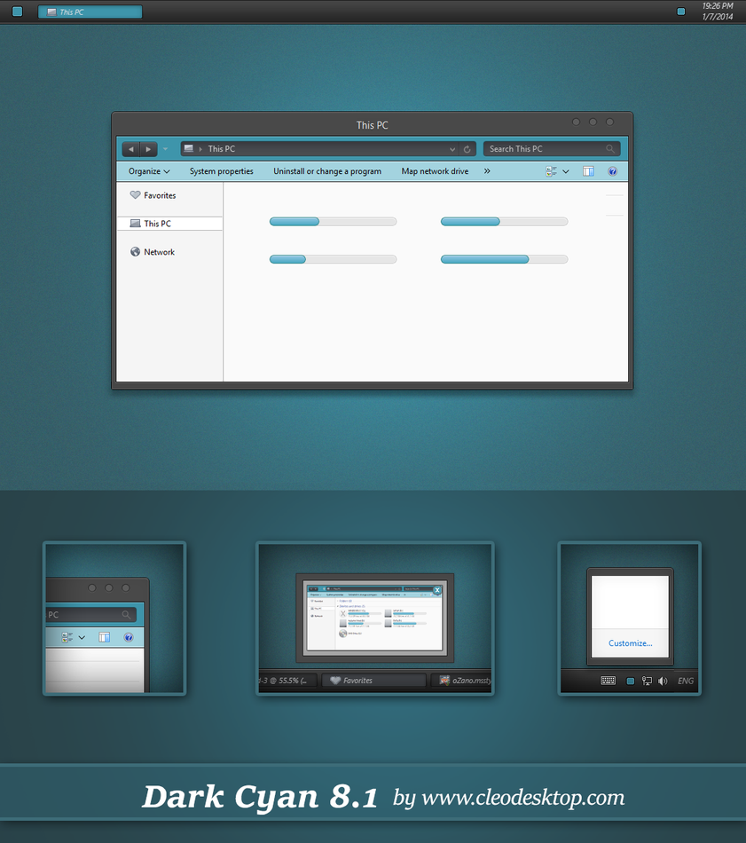 Glass Onion theme for Win7/8/8.1