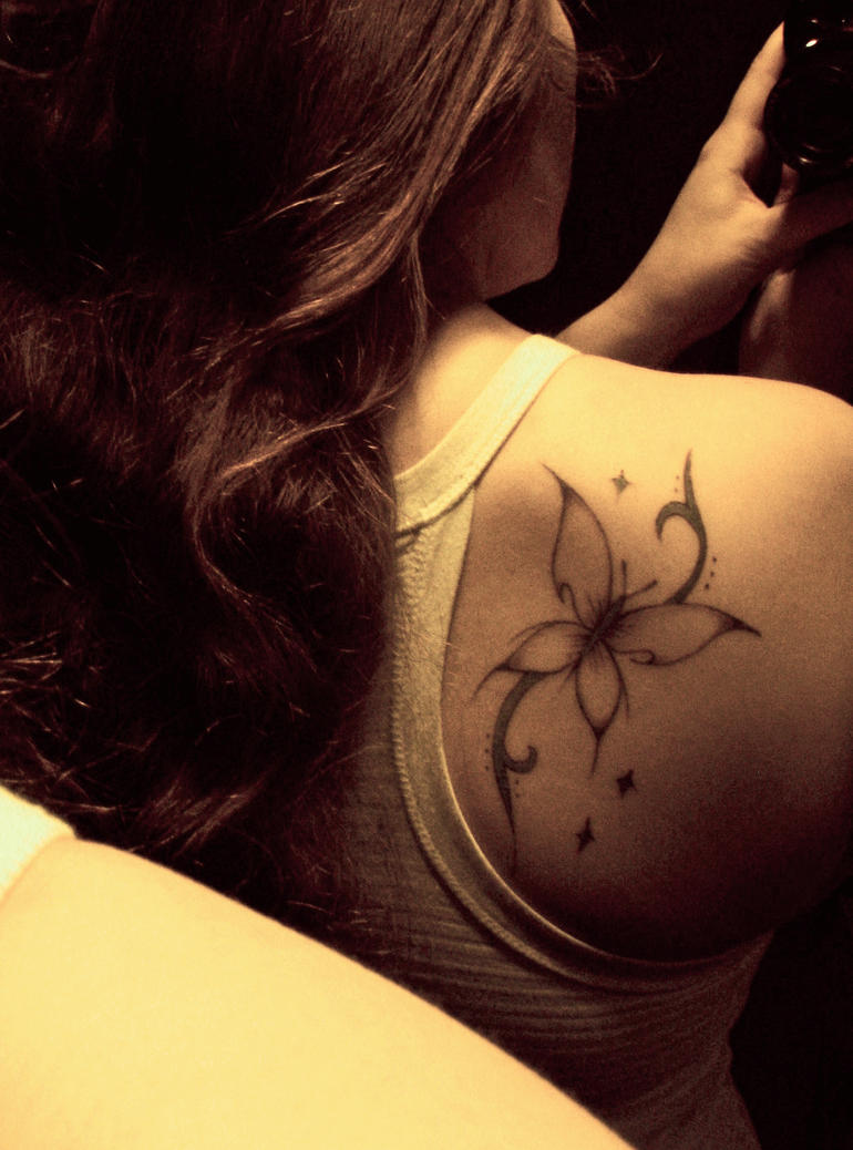 Butterfly tattoo by babydeb98 on deviantART