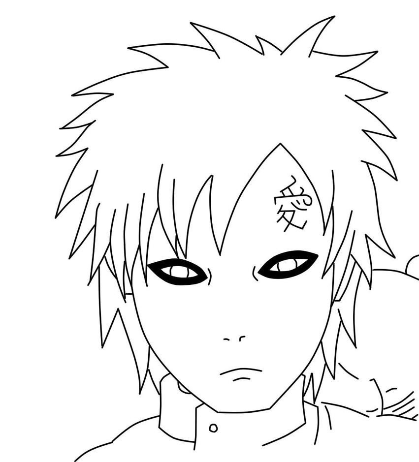 gaara coloring pages - photo #8