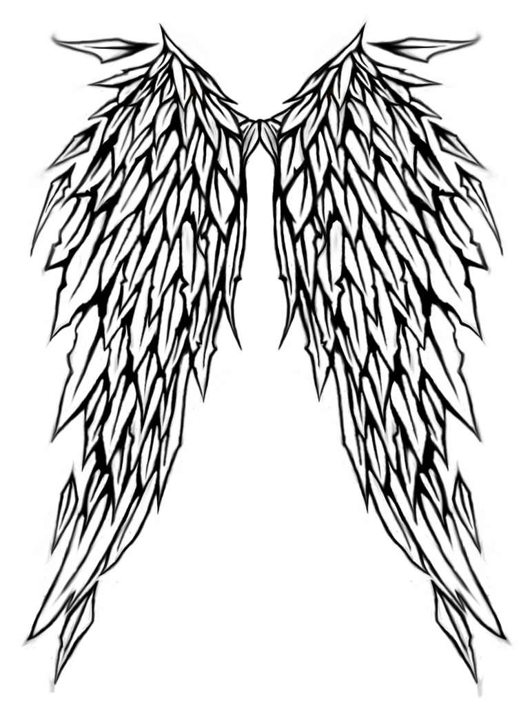 Angel Wings Tattoo Design by