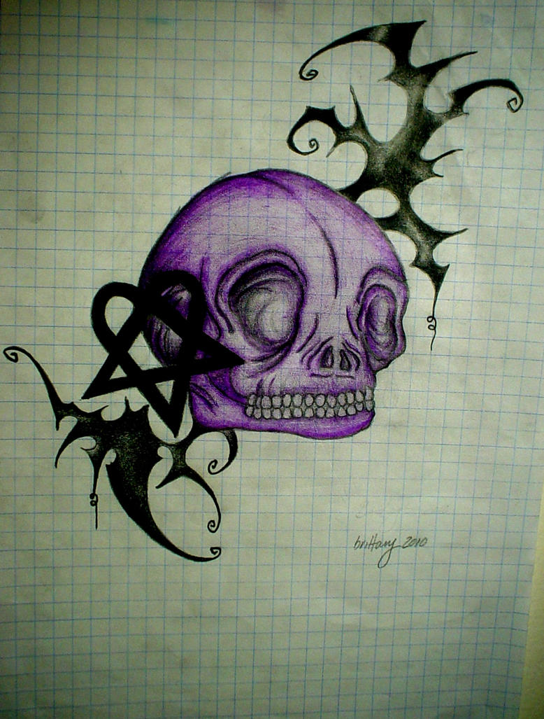 Skull and Heartagram by