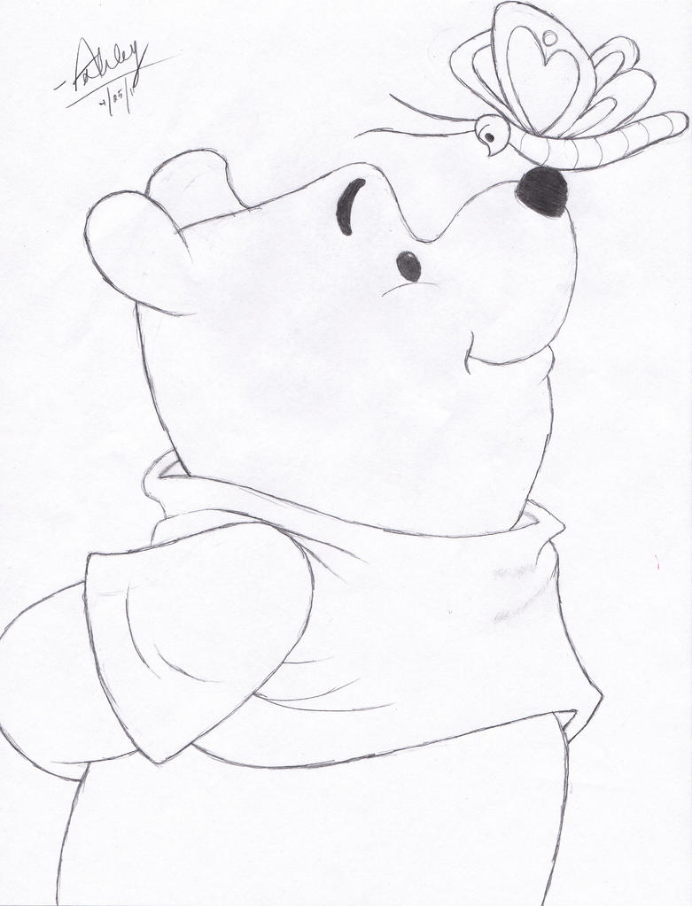 Disney Characters - Pooh Bear by keybladebearerDHI