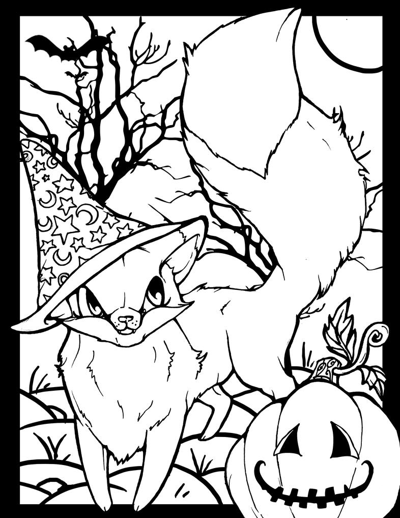 halloween art coloring pages - photo #3