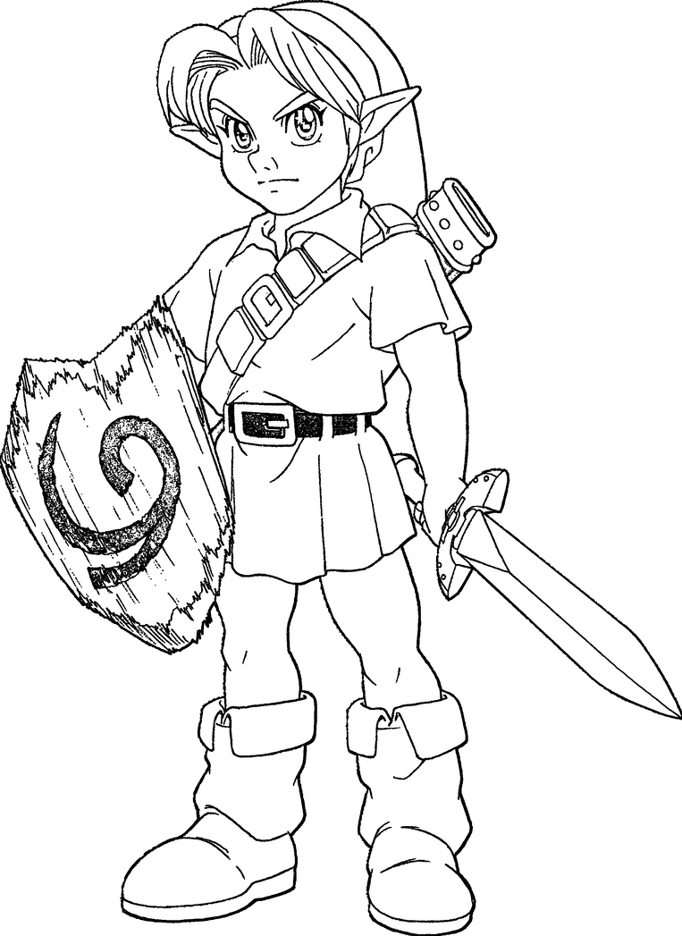 majoras mask link coloring pages - photo #28