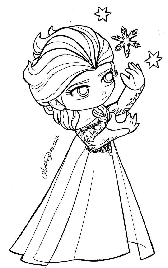 baby elsa coloring pages - photo #19