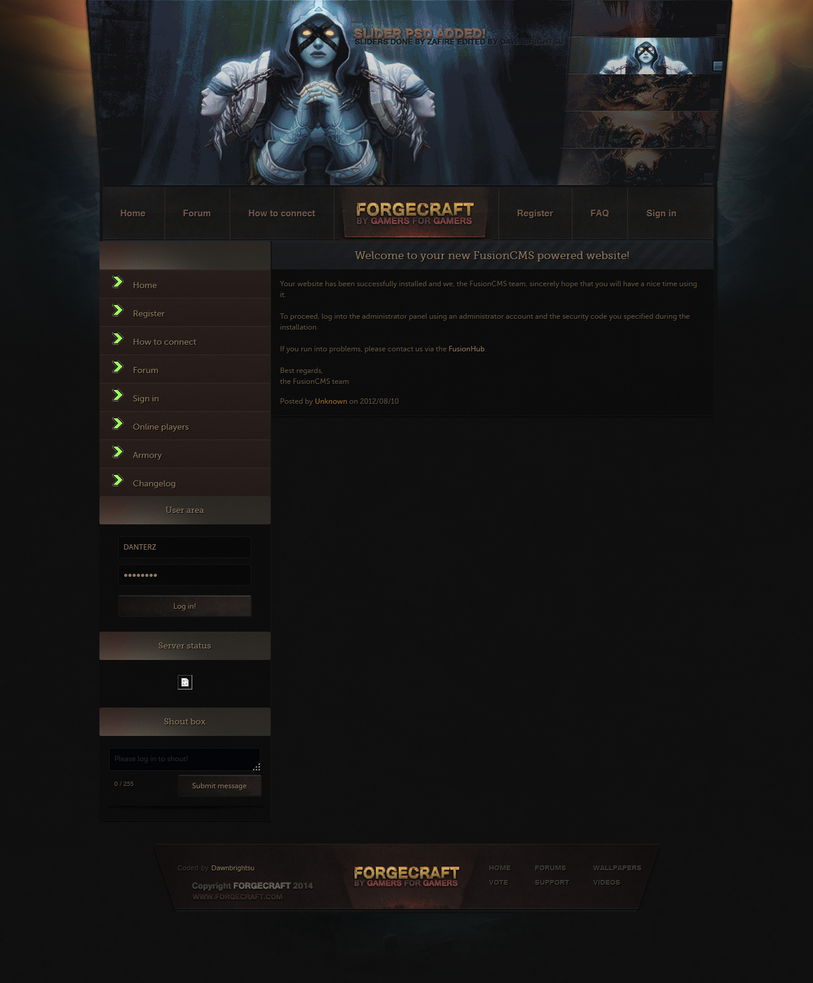 cliffsmits - FusionCms Themes + Modules release By cliffsmits - RaGEZONE Forums