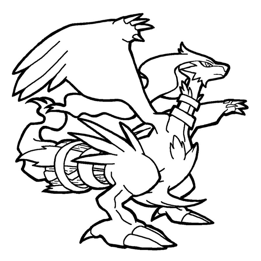 zekrom pokemon coloring pages - photo #24