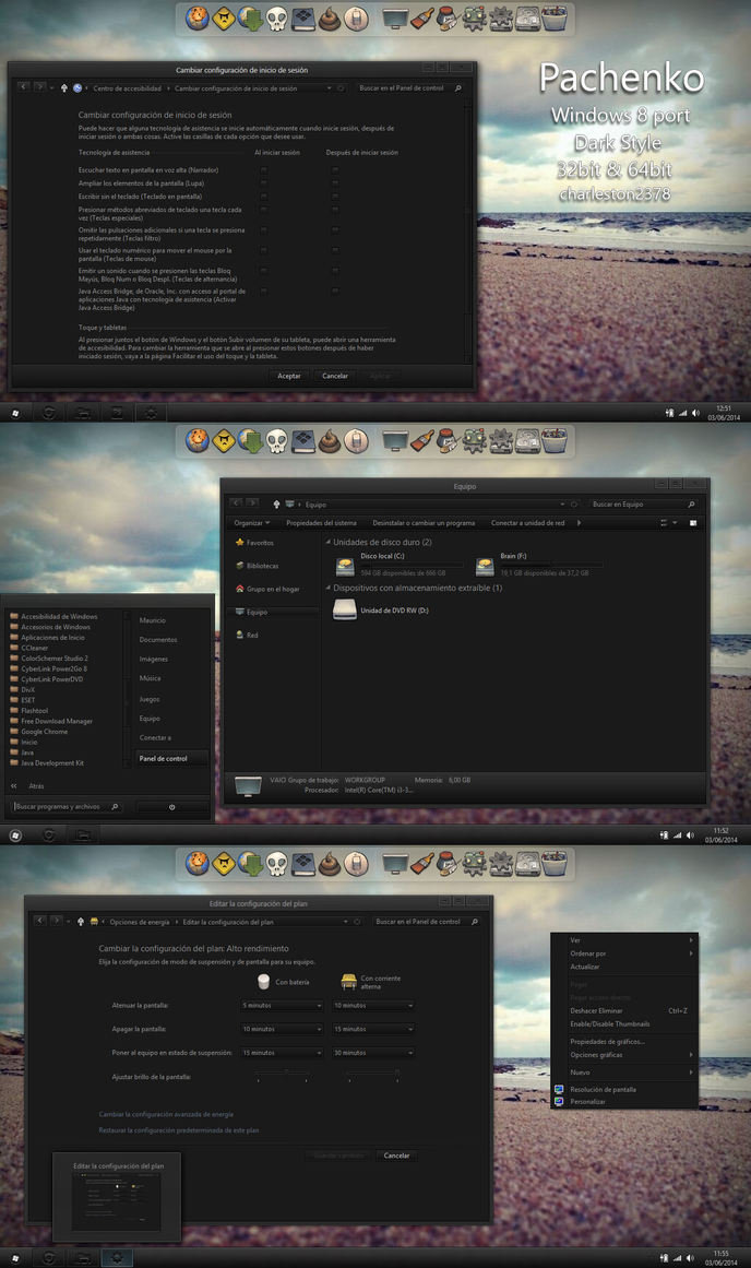 Placebo theme for Win8/8.1/7