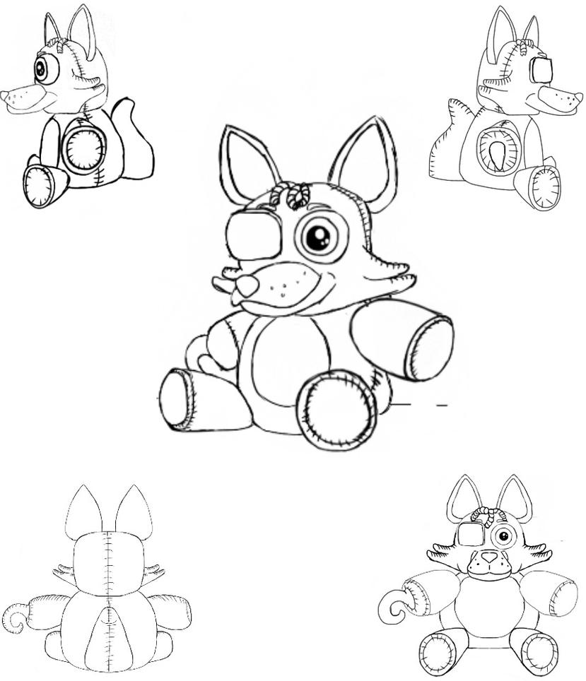 Fnaf Plush Coloring Pagesd 1