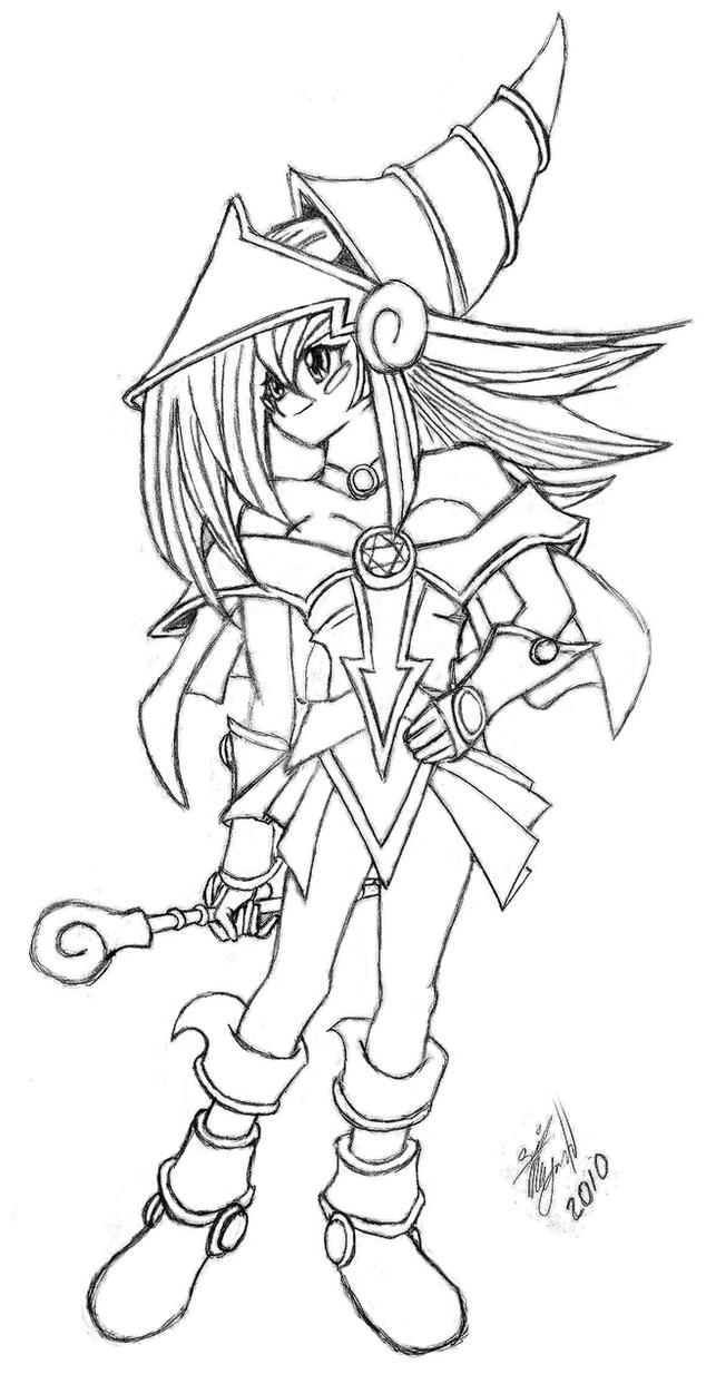 dark magician girl coloring pages - photo #15