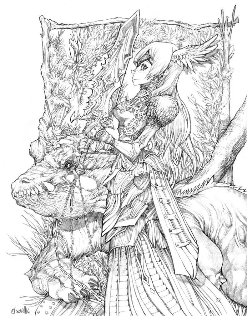 detailed dragon coloring pages - photo #4